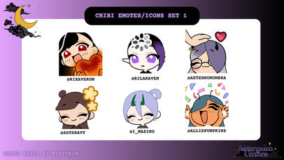 Chibi Emotes/Icons (bases by miffurin)